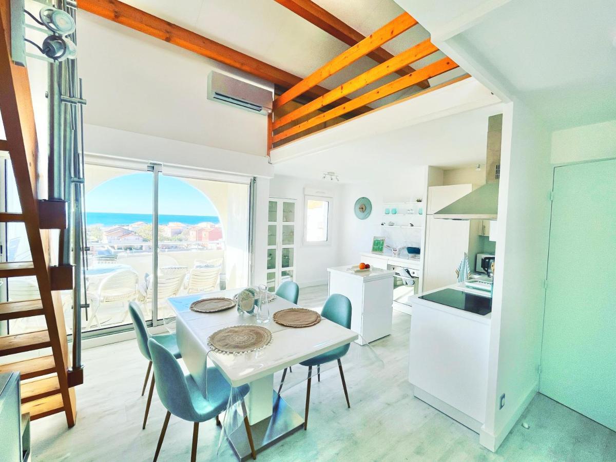 La Sirene - Loft Moderne Et Lumineux Avec Vue Panoramique Sur Mer Mediterranee Et Port De Plaisance Frontignan Extérieur photo